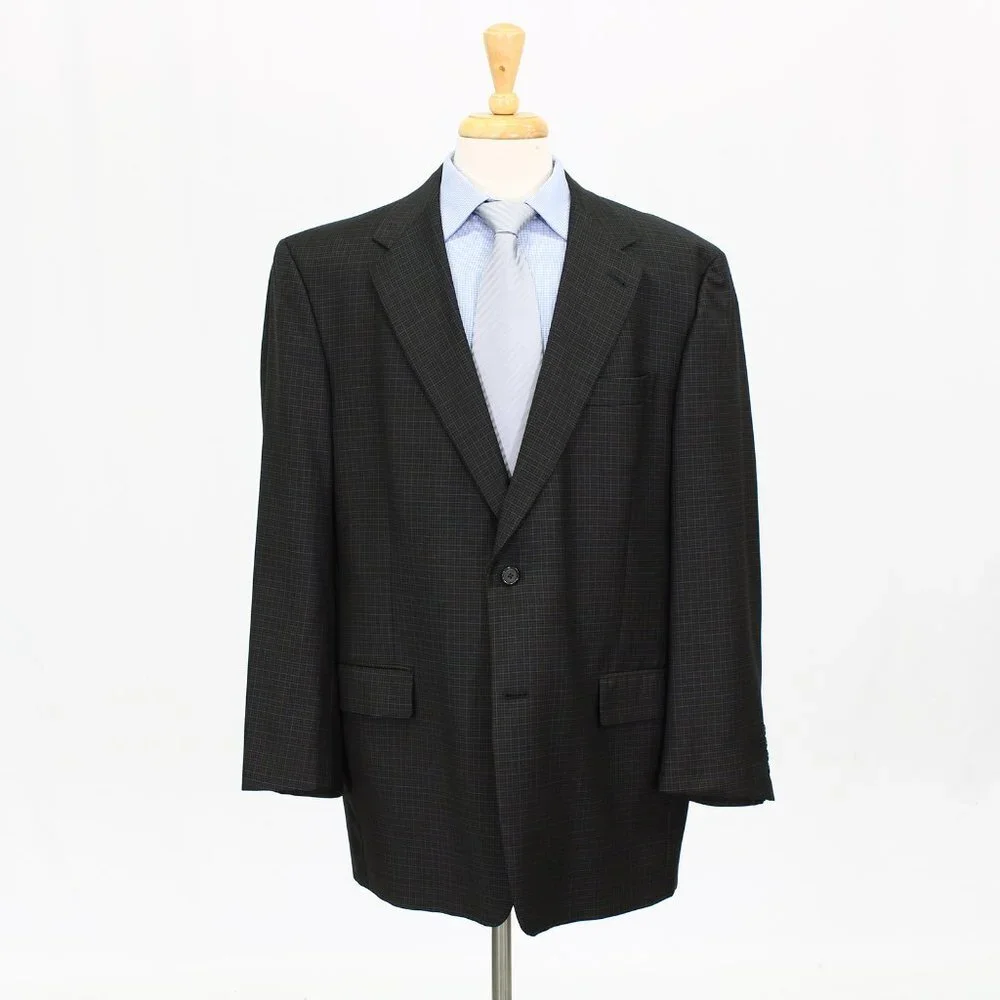 Hart Schaffner Marx Golden Trumpeter 46R Brown Sport Coat Blazer Jacket B436